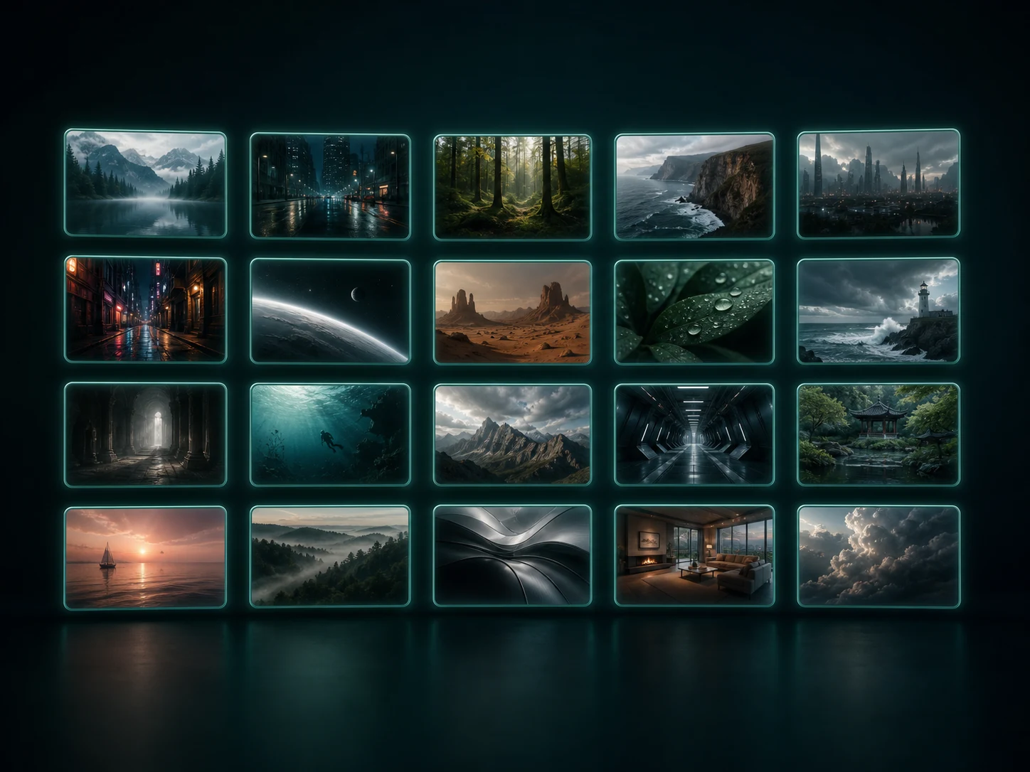 My Creations video history interface
